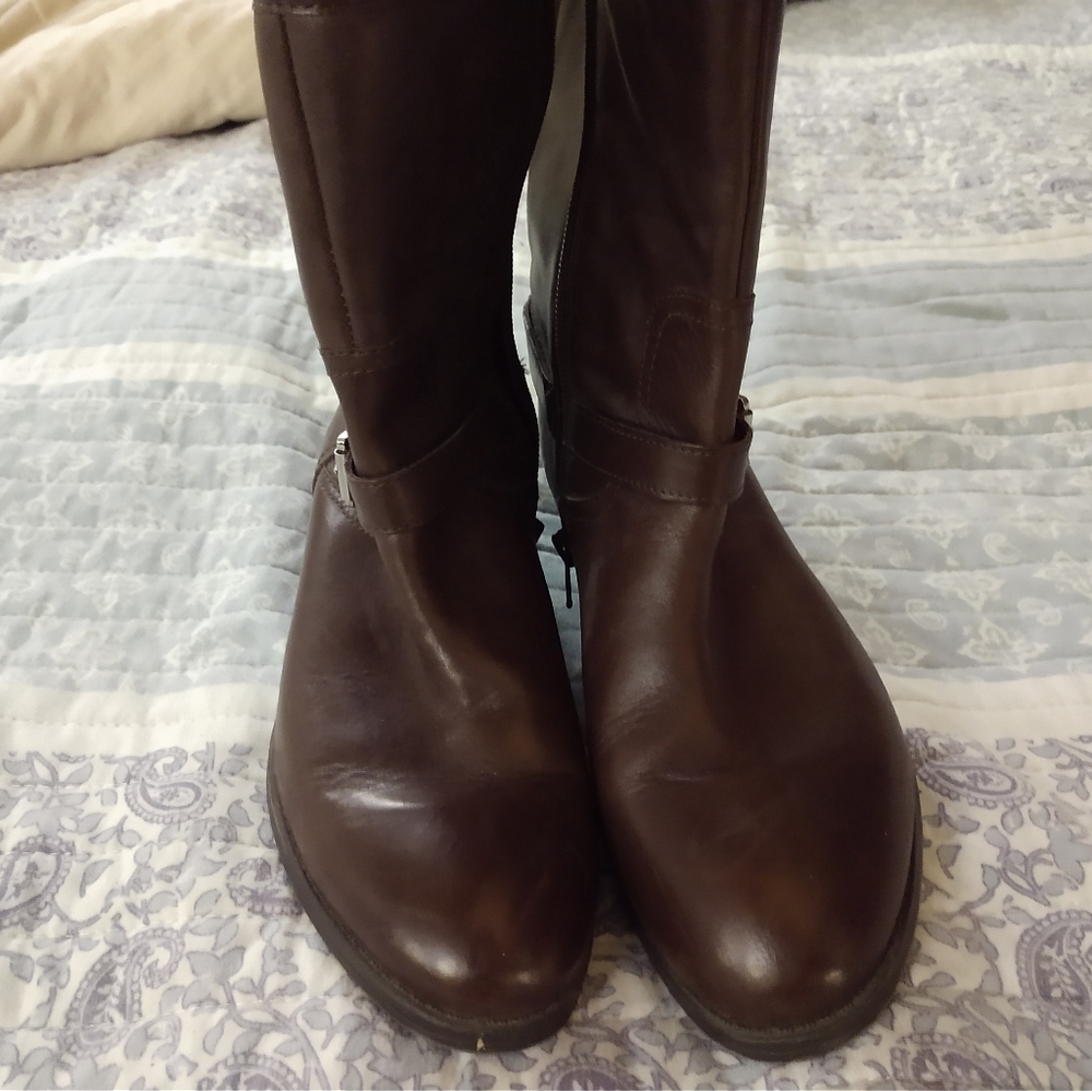 Never Worn! Ralph Lauren leather boots 7.5